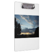 De blauwe Zonsondergang droomt Wit Klembord (Rechts)