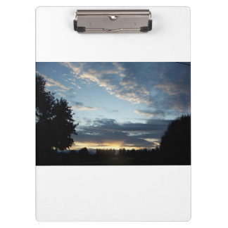 De blauwe Zonsondergang droomt Wit Klembord
