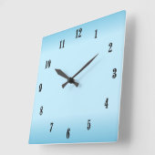 De Blauwe Zwarte Aantallen van de hemel Vierkante Klok (Hoek)