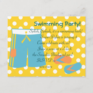 De blauwe zwembroeken kaart