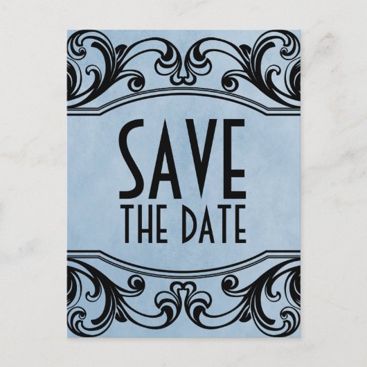 De blauwe  Zwemmen sparen het Briefkaart van de Da (Voorkant)