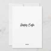 De Blauwgroen Bunny Portret Pasen Kaart (Achterkant)