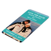 De blauwgroen Eenvoudige Foto sparen de Magnet van Magneet (Linkerzijde)