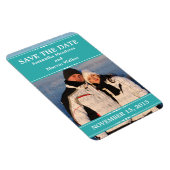 De blauwgroen Eenvoudige Foto sparen de Magnet van Magneet (Rechterzijde)