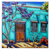 De Blauwgroen groene Tucson Barrio Tile Tegeltje (Voorkant)