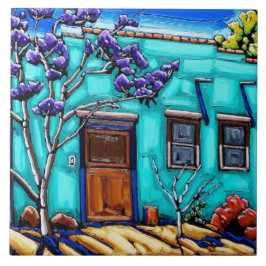 De Blauwgroen groene Tucson Barrio Tile Tegeltje