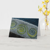 De blauwgroen Kaart van Spiralen (Gele Bloem)