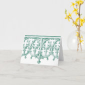De blauwgroen Kaarten van de Nota van de (Gele Bloem)