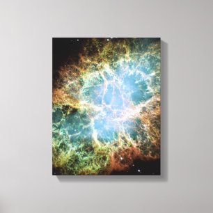 De blauwgroen Nevel van de Krab Canvas Afdruk