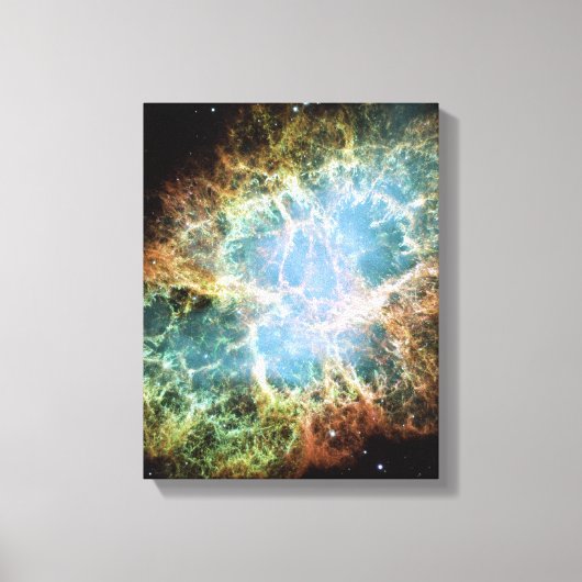De blauwgroen Nevel van de Krab Canvas Afdruk (Voorkant)