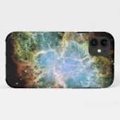 De blauwgroen Nevel van de Krab Case-Mate iPhone Case (Achterkant (horizontaal))