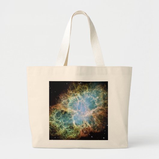 De blauwgroen Nevel van de Krab Grote Tote Bag (Voorkant)
