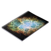 De blauwgroen Nevel van de Krab Notitieboek (Linkerzijde)