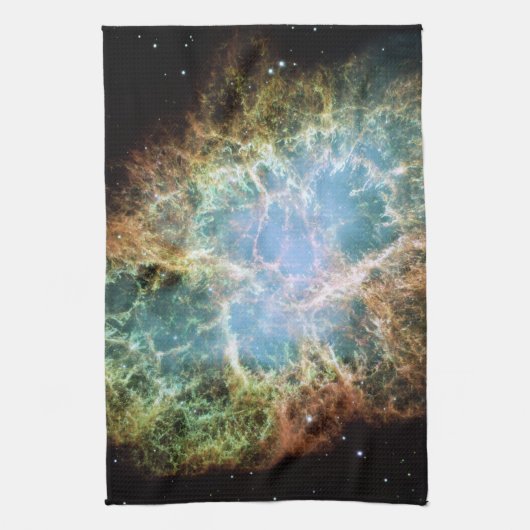 De blauwgroen Nevel van de Krab Theedoek (Verticaal)