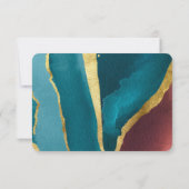 De blauwgroen Stone van de Agate van de Rust van d Kaart (Achterkant)