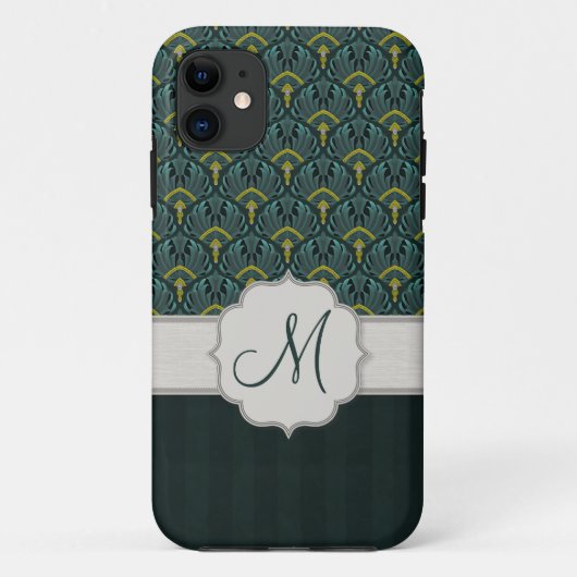 De blauwgroen Ventilators en de Strepen van de Case-Mate iPhone Case (Achterkant)