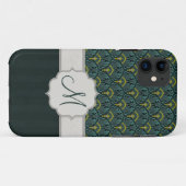 De blauwgroen Ventilators en de Strepen van de Case-Mate iPhone Case (Achterkant (horizontaal))