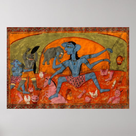 De blauwheli-slavendemonen poster (Voorkant)