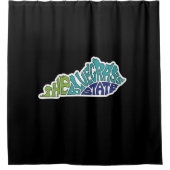 De Blauwvintonijnstaat - Kentucky Douchegordijn (Voorkant)