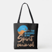 De Blauwvogel is mijn Geestdier Tote Bag (Achterkant)