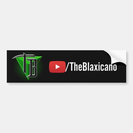De Blaxicano-URL/Logo - Bumpersticker (Voorkant)
