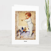 De Blazende Hoorn van de Jongen van het Baby van Kaart (Achterkant)