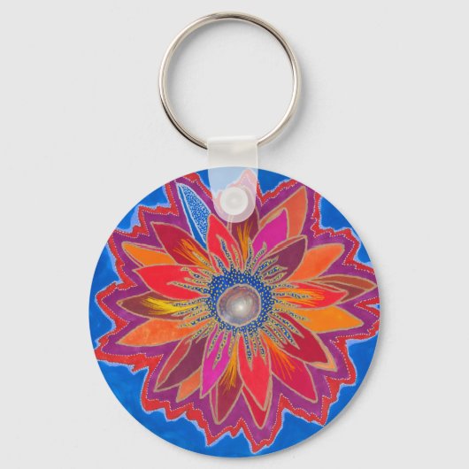 De Blazing Lotus Sleutelhanger (Voorkant)