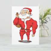 De bleekgele Gymnastiek van Kerstmis van de Feestdagenkaart (Staand voorkant)