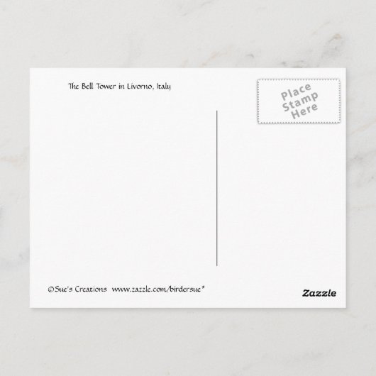 De bleektoren briefkaart (Achterkant)