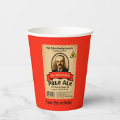 De Bleke Ale van de heer Molotov Papieren Bekers (Voorkant)