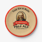 De Bleke Ale van de heer Molotov Papieren Bordje (Voorkant)