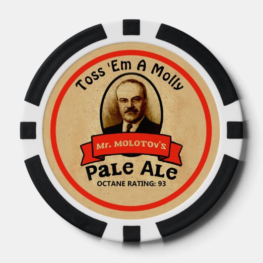 De Bleke Ale van de heer Molotov Poker Chips (Voorkant)