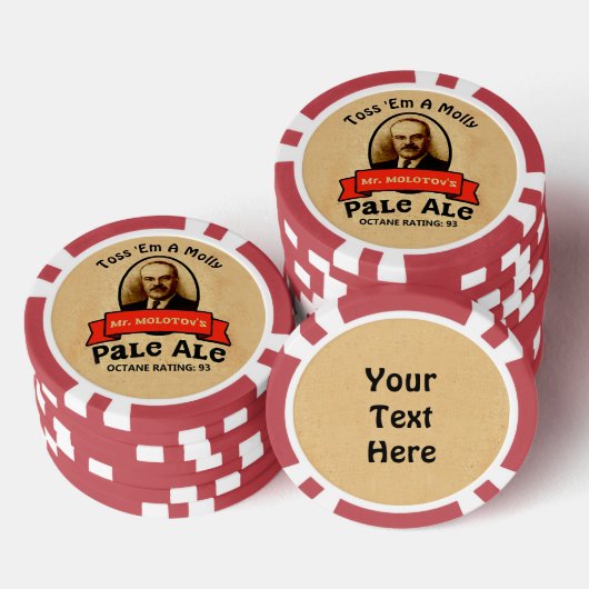 De Bleke Ale van de heer Molotov Poker Chips (Opstapeling)