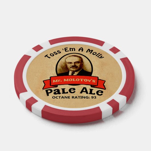 De Bleke Ale van de heer Molotov Poker Chips (Enkel)