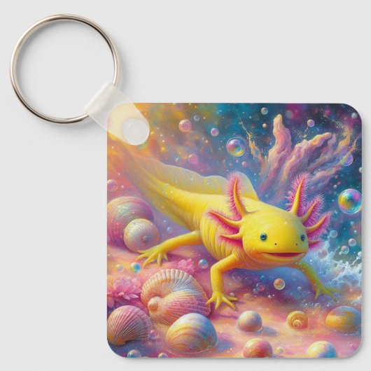 De Blijde Axolotl Sleutelhanger (Voorkant)
