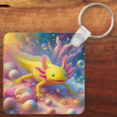 De Blijde Axolotl Sleutelhanger (Achterkant)