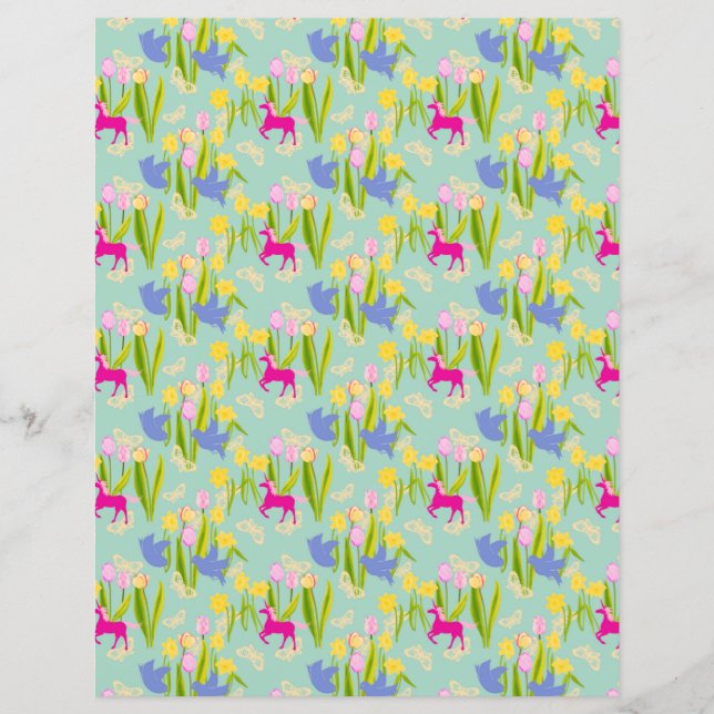 De blijdschap van de krant Spring Scrapbook (Voorkant)