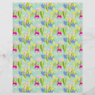 De blijdschap van de krant Spring Scrapbook