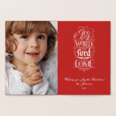 De blijdschap van de wereld dat de Heer gekomen is Folie Kaarten (Binnen)