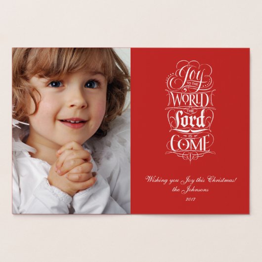 De blijdschap van de wereld dat de Heer gekomen is Folie Kaarten (Binnen)