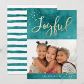 De blije Gouden Kaart van de Foto van de Vakantie (Voorkant / Achterkant)