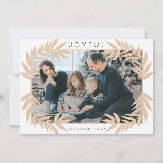 De blije Kaart van de Foto van de Vakantie van het (Voorkant)