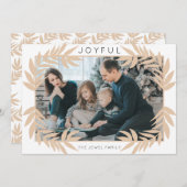 De blije Kaart van de Foto van de Vakantie van het (Voorkant / Achterkant)