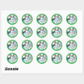 De blije kant ronde sticker (Vel)