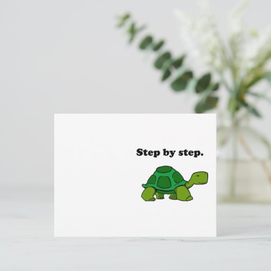 De blijvende het Winnen Schildpad van de Schildpad Briefkaart (Staand voorkant)