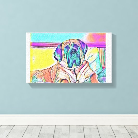 De blik canvas afdruk (Insitu (Houten vloer))