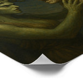 De blik die verdraagt - Medusa die Man in steen ve Poster (Hoek)