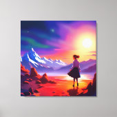 De blik op de toekomst canvas afdruk (Voorkant)