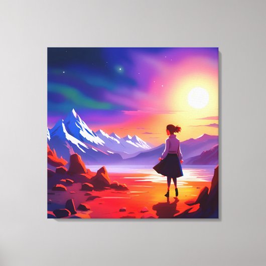 De blik op de toekomst canvas afdruk (Voorkant)