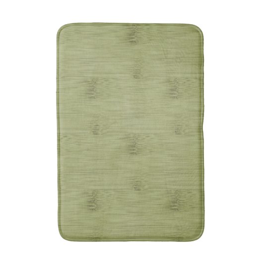 De blik van Bamboe in Olive Moss Green Wood Grain Badmat (Voorkant Verticaal)